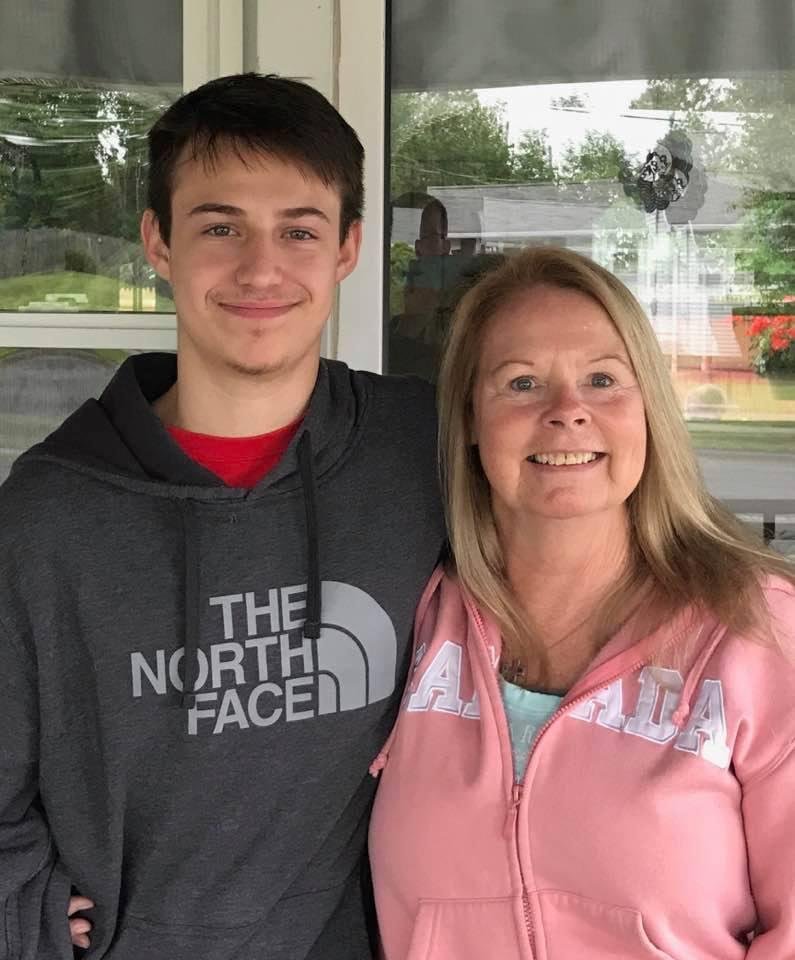 My oldest ❤️ grandson Matthew & I getting ready for the family reunion!  ❤️❤️❤️