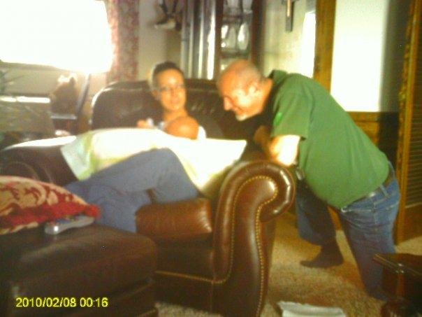 mommy and daddy with cade