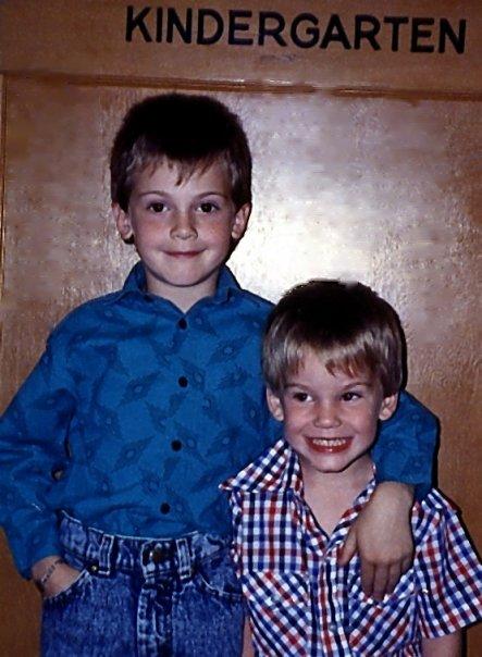 They were so innocent back then. This was taken at Jackson Elementary in 1990.