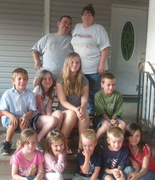 Moma bear and pops with the grand babys