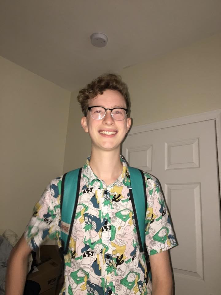 Off to school, first day of senior year for my youngest son, Ryan. 
Grew taller over the summer, and lots of positive energy to drive a great year. Proud of you pal!