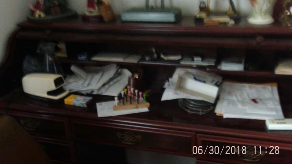 ROLL TOP DESK OVER 50 YEARS OLD IN GOOD SHAPE 200.00