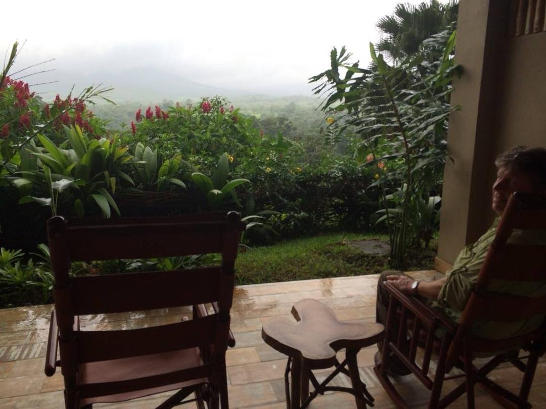 For Riley... The view from our patio is arenal