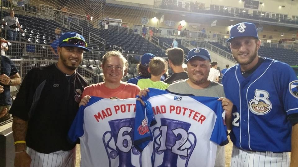 We did OK in the Biloxi Shuckers first ever jersey auction benefiting the Ohr-O'Keefe museum