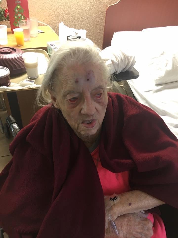 Well it hasn't been a good day at all, Mom fell and Face Planted into the ceramic tile floor this morning at the Rehabilitation Center. She has a large hematoma on her forehead, a bloody nose and cut her lip. I woke up with