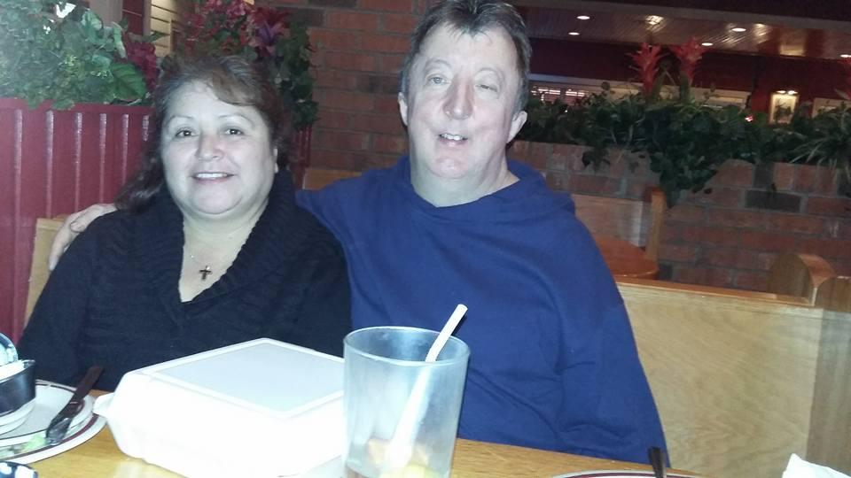 Our "adopted" Son Tommy Novak and wife Yolanda. They treated us to dinner. We've had Tommy for about 35 yrs.