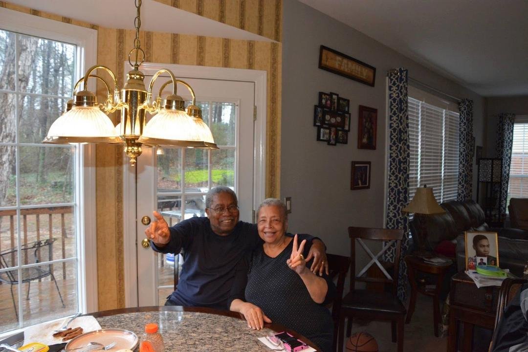 Great Surprise, visit from my cousins Marie and Moses.