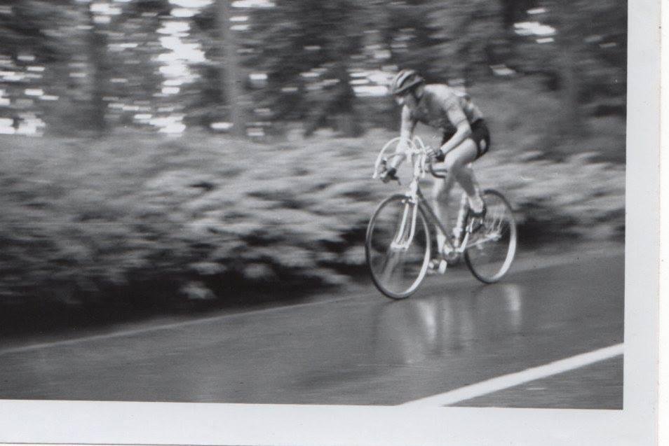 Nick Zeller on a wet day at Mt Tabor, which he won