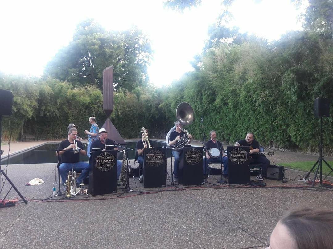 Boomtown Brass at Rothko Chapel.