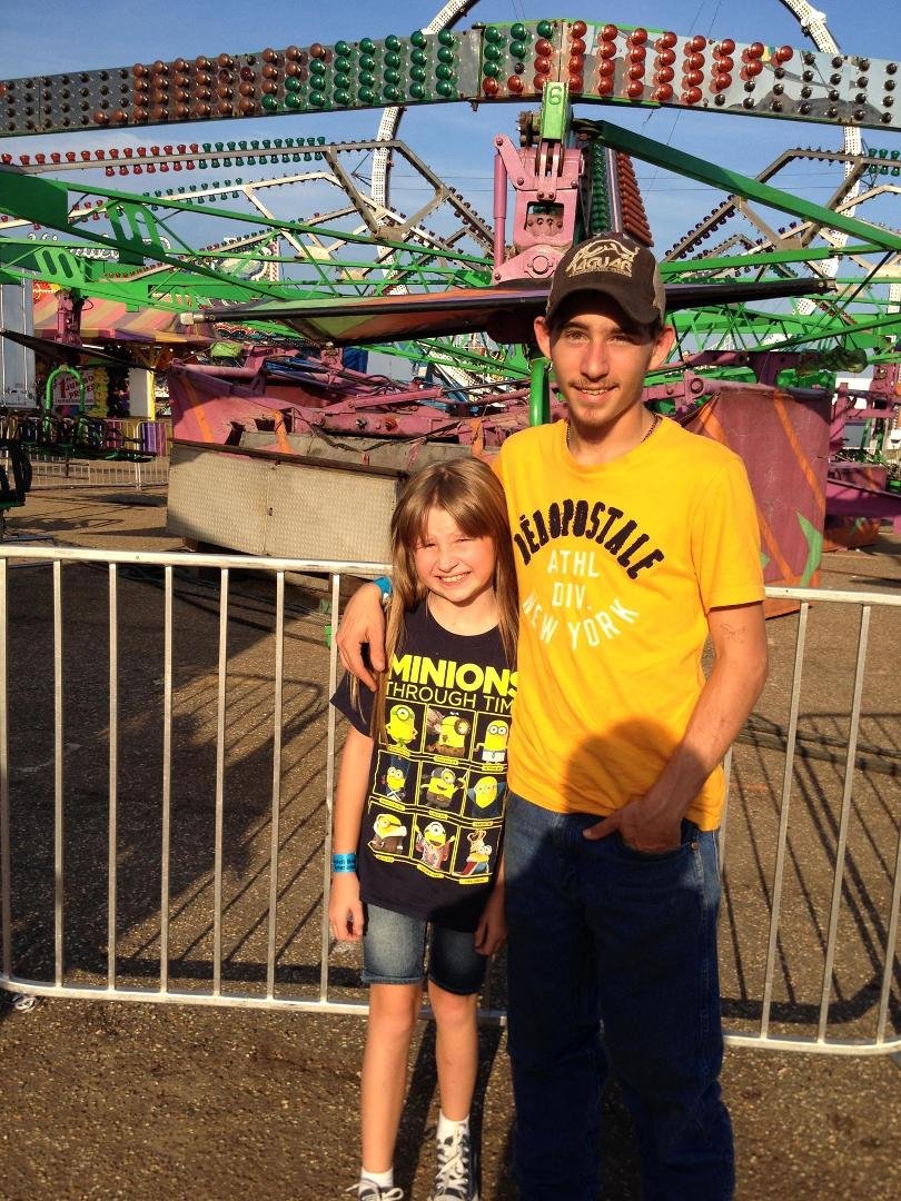 Marrion and Dalton at the Gregg County Fair.