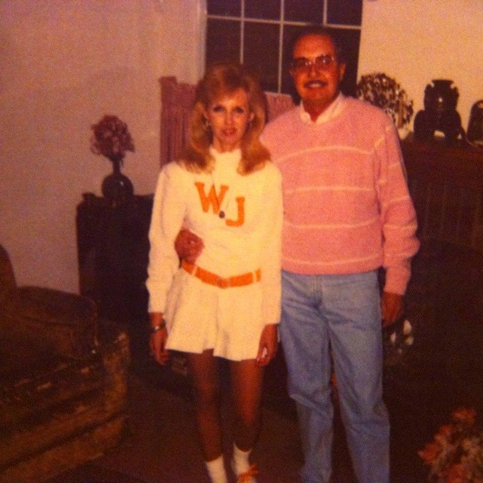 Throwback Thursday:
Med and I getting ready to go to a "1950's" party. The party was in Dallas and we had a "blast".