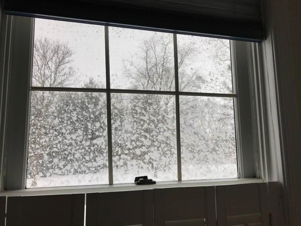 Yep. It is snowing