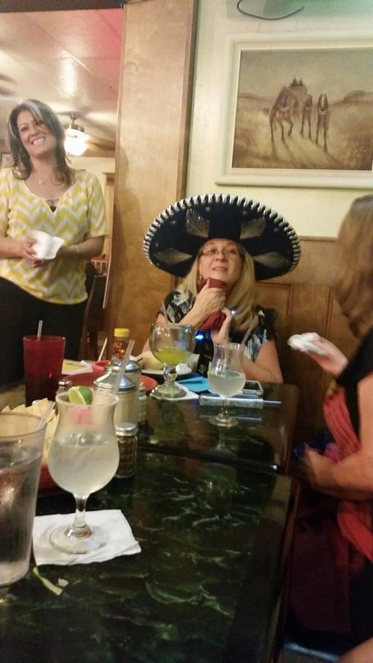 Happy Birthday to my esposa hermosa. She loves her new sombrero. Le amo