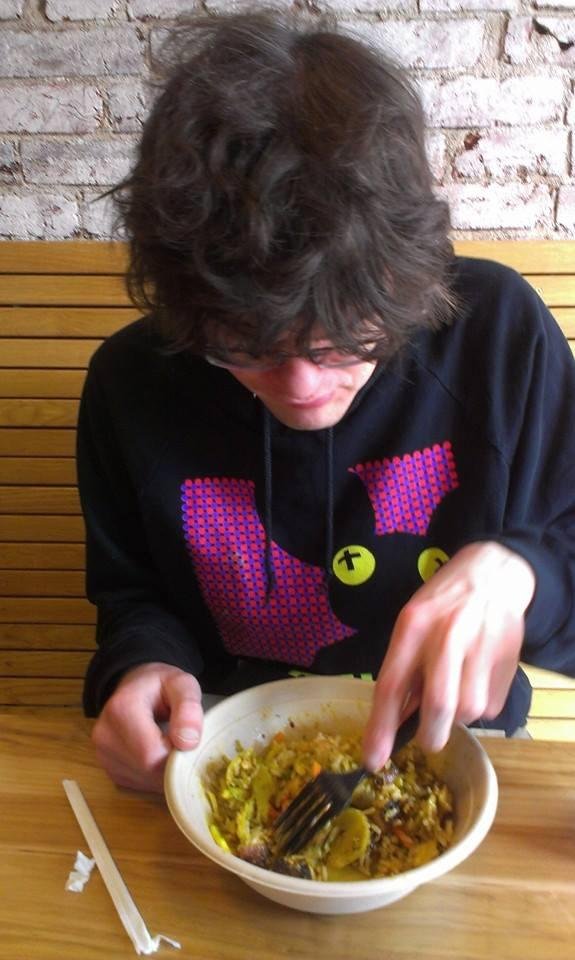 Having some nice, spicy rice bowls with randy, after a quick walk-around of georgetown