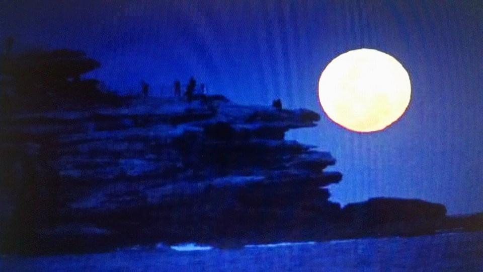 I managed to get an excellent view of the super moon last evening near Laguna Beach! Just kidding. Someone took this picture from Bondi
Beach near Sydney Australia.