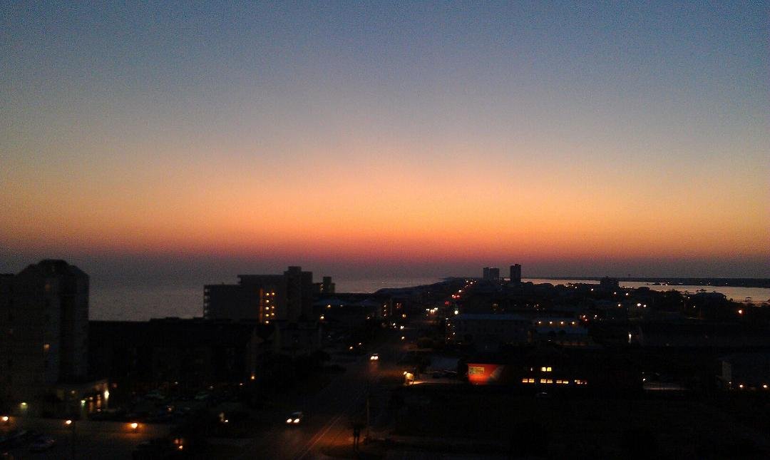 It has been just gorgeous every day and evening since we got here.