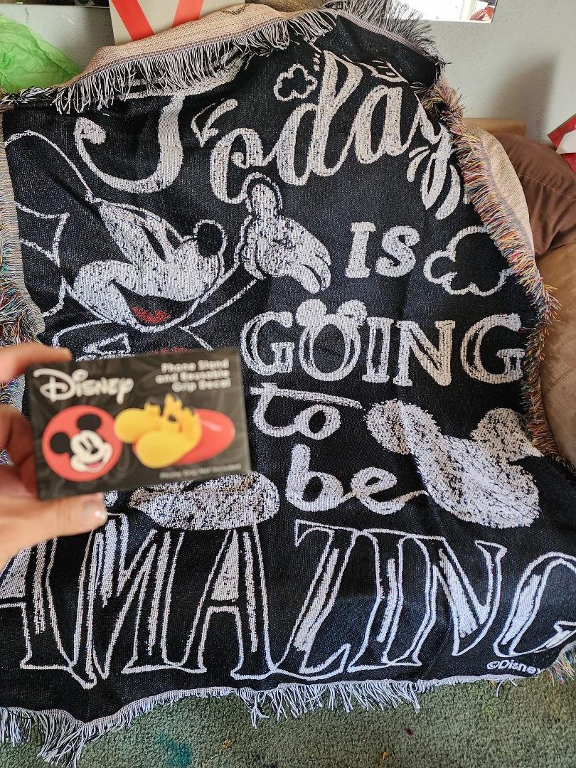 Thank you Amy Trejo for my phone stand and blanket for mother's day!!