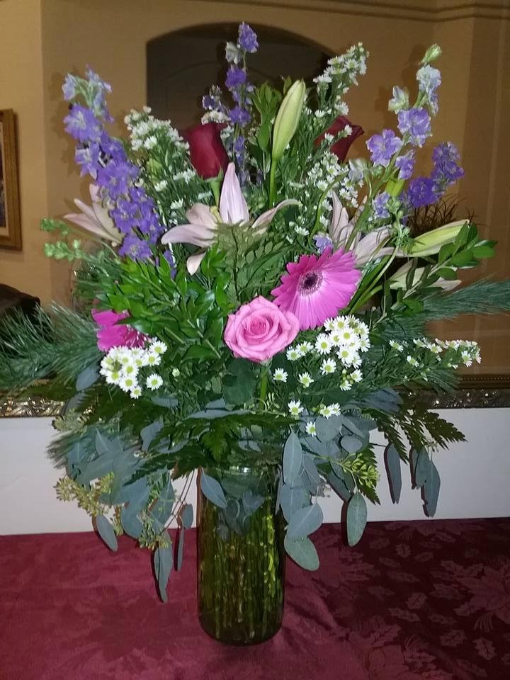 Flowers from my brother and his wife for my birthday. It is tomorrow.
