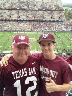 William and Dad at Kyle Feld, Nov 19, 2011
Texas A&M vs. Kansas - A&M 61 Kansas 7