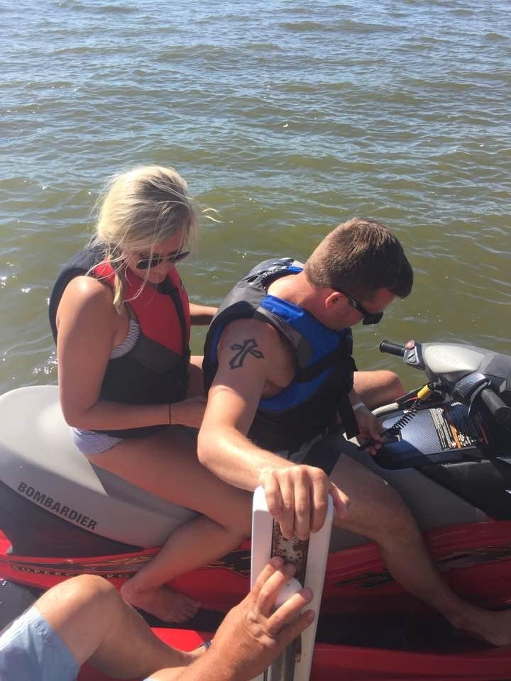 Nate and Jackie at the lake.