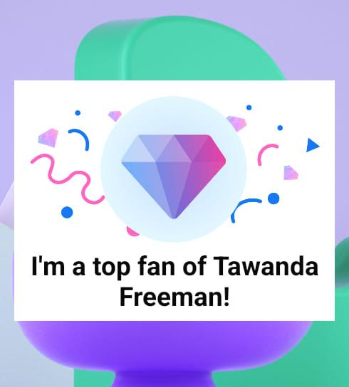 With Tawanda Freeman – I just got recognized as one of their top fans! 🎉 Brother be feelin it..Her got Ebb & Flow( Don't cha know)?? Don't cha know.