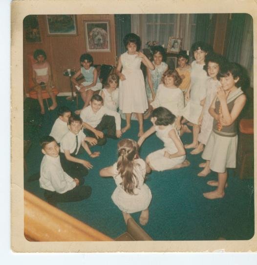 Spin the bottle at Millie Van Kuyks house about 1966