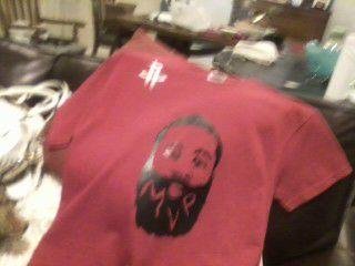 My new shirt! James Harden tonight for Houston!!! Win!