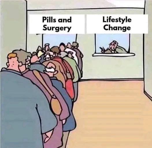 The things that my be good for us, can be hard to accept.
Insurance on the left, health on the right!