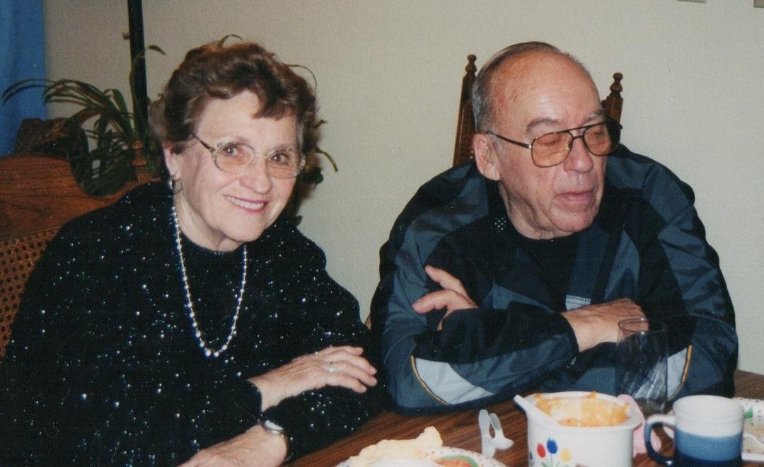Chuck and Nina at Pat's house