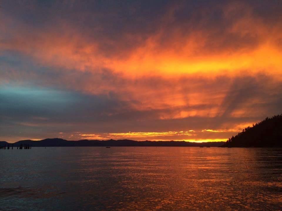 Sunset from the beach last night