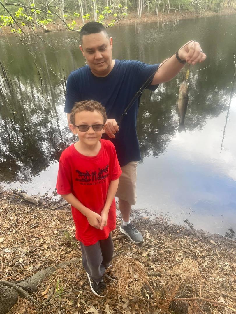 Art caught his 1st fish.