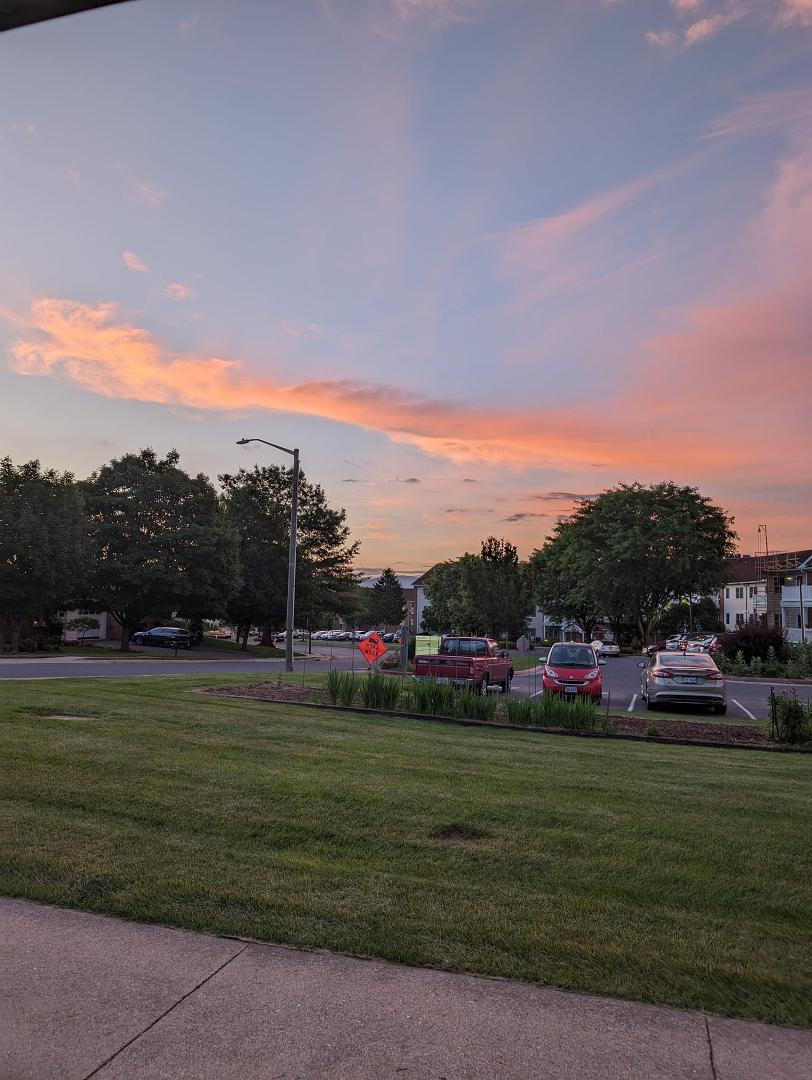 Sunrise in Harrisonburg, VA.