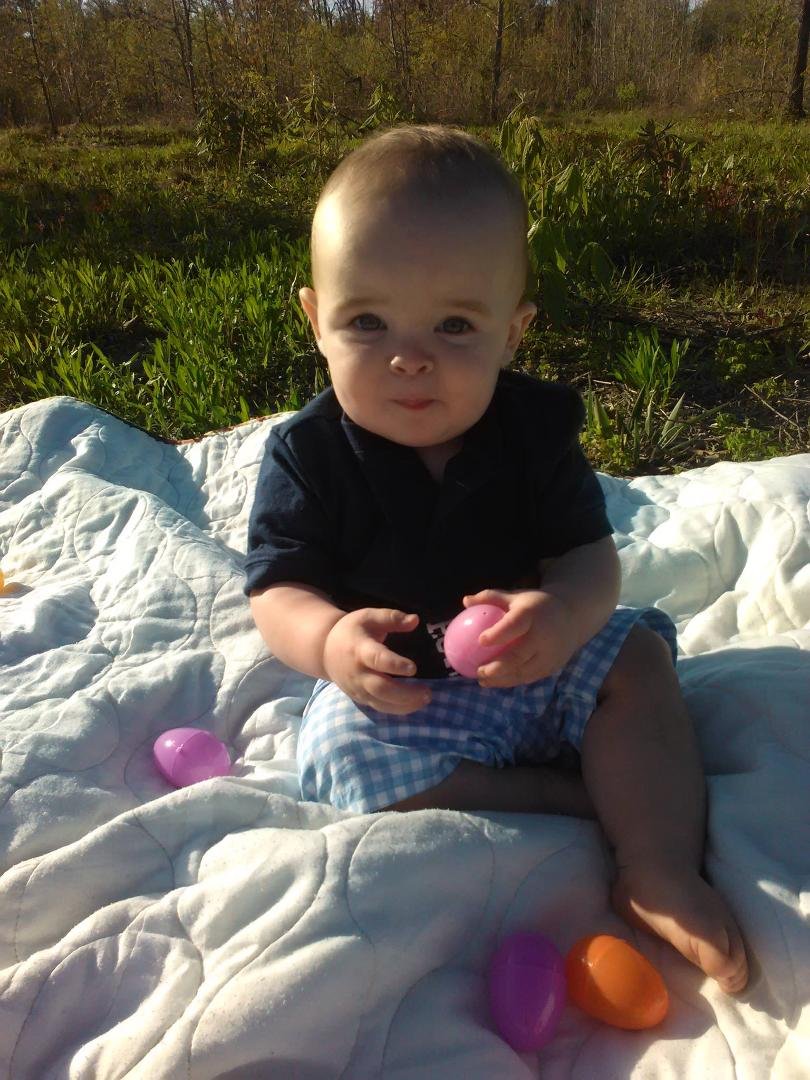 Hunter's first Easter