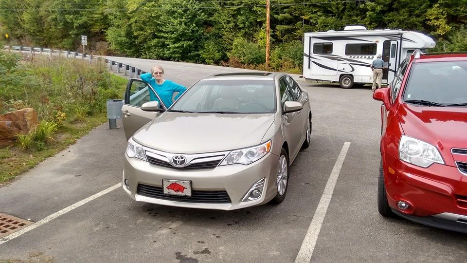 Judy On the road on the coast of Maine!