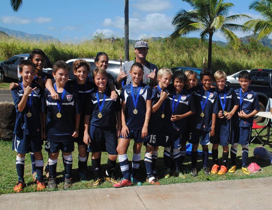 My Grandson Kellen's soccer team won the championship. He scored a goal and had an assist.