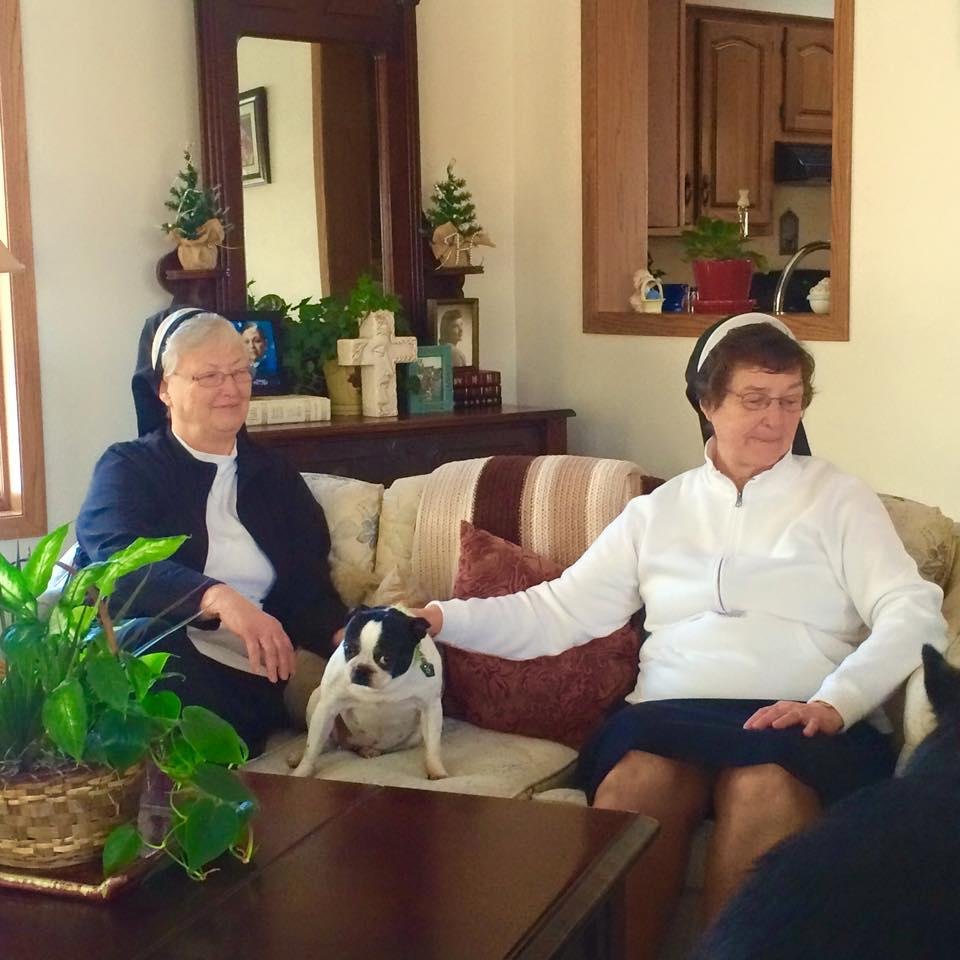 For all you St. Francis grads (1972-1976) from Yuma, had lunch with Sister Nancy and her Sister at our home 😃 in Clintonville, WI
