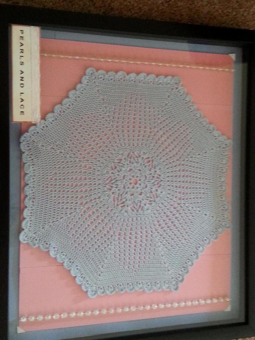 This one is my 12" and under exhibit for the fair. I called this one "pearls and lace".