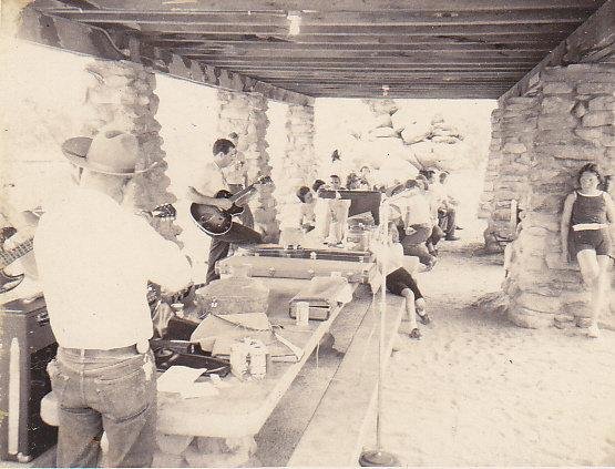 Don playing at picnic atop South Mountain - Phoenix