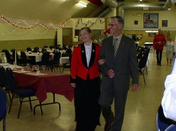 Shelley Woodhouse-Gordon escourting Uncle Kirby