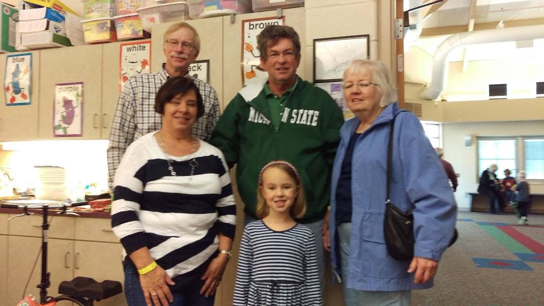 Grandparent's Day at Caitlin's school. (jeff and Lori's daughter)