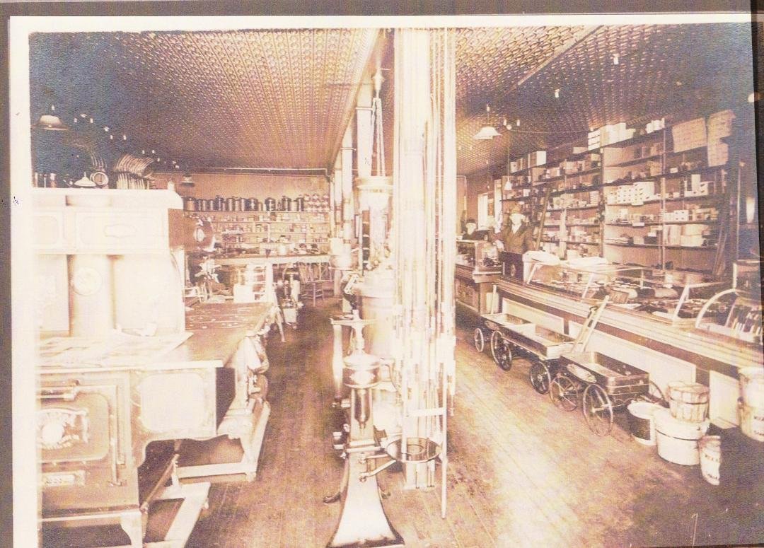 My dad's hardware store. In Carleton, Nebraska