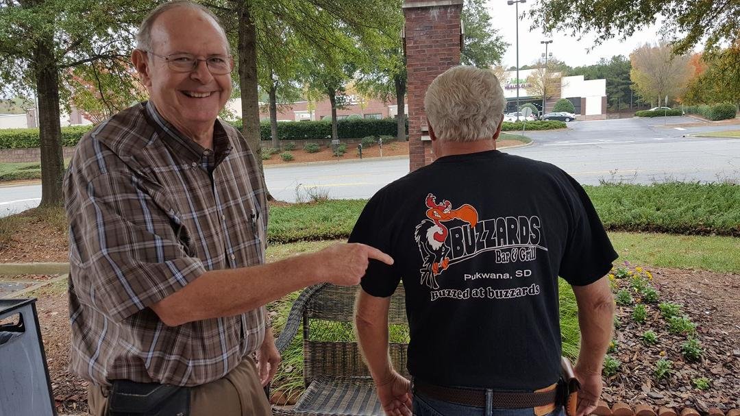 There's Bob this afternoon in Alpharetta, GA