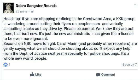 This maybe happening right now in the Crest wood, Il. area.