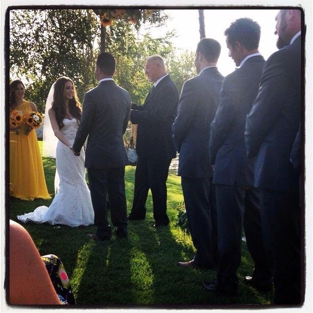 Congratulations to my son Travis and his new wife Kristen!!  We had a beautiful day yesterday. It was a wonderful wedding!  Love you guys!!!
