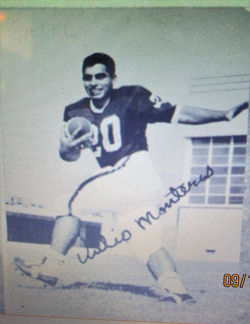 Acknowledgement on November 4,2016, Calexico High School Class 1965, 2007 Inductee Julio Espinosa De Los Monteros, and team members into Imperial Valley Football Coaches Association Hall of Fame ( IVFCA HOF) , a Trophy fro
