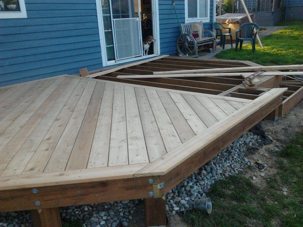1/2 a deck... is better than no deck....you go Scott...doing good work...
