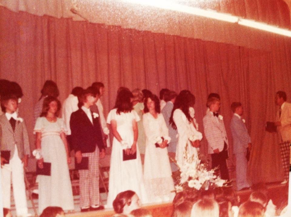 #TBT 8th Grade Graguation
Yes, that's Judy Koslick & me front row center. Apparently we talked through the whole graduation! Good times🎓