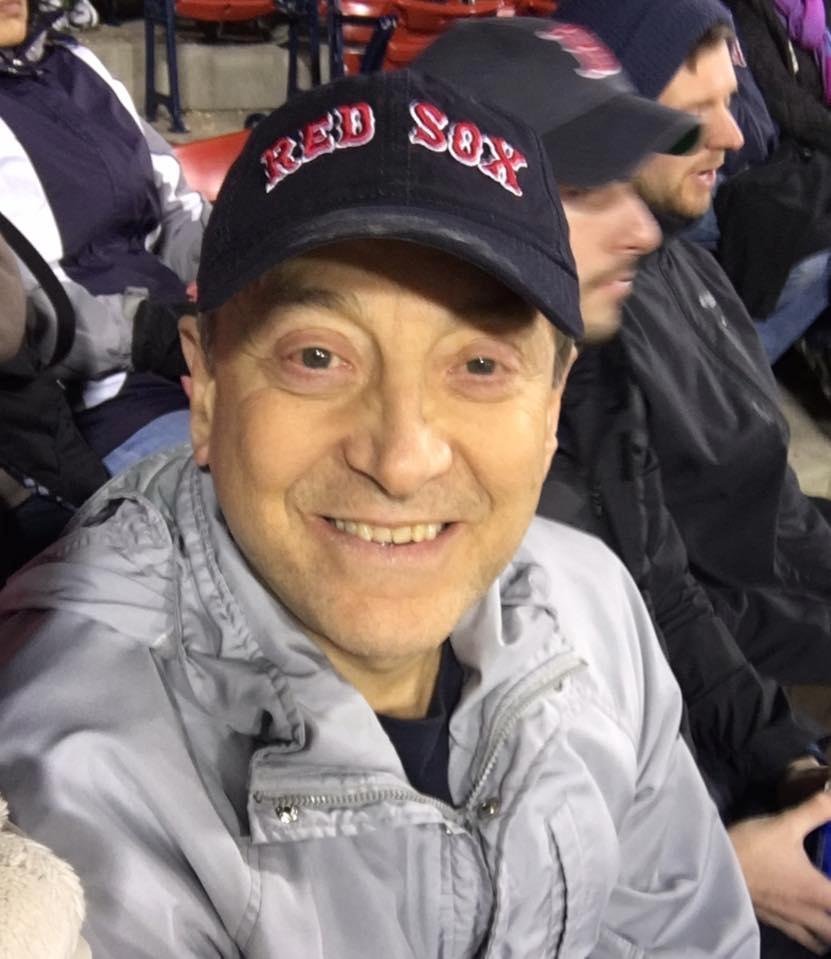 Freezing at the Red Sox game!