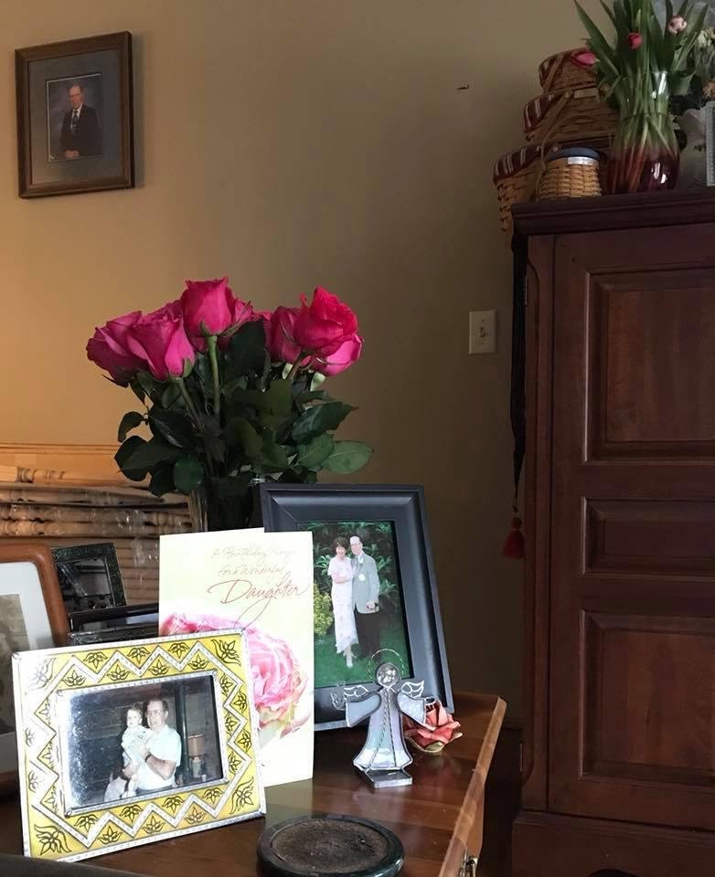 Thank you to my beautiful Mom for these gorgeous roses. It’s not everyone that is blessed with two loving Mom’s in their lifetime. I thank God every day for you. I’m sorry Dad can not be here today but, I tried to include h