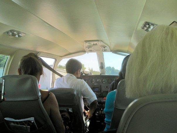 In flight